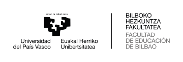 Bilboko Hezkuntza Fakultatea bilingue positivo alta logo